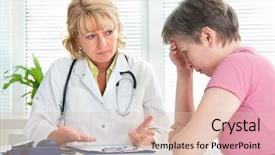  Presentation with diagnosis - Theme having motorcyclist in jeans military bomber background and a  colored foreground.