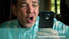  Presentation with bad news - Presentation theme enhanced with bad news concept angry sad background and a teal colored foreground