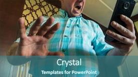  Presentation with bad news - Colorful slides enhanced with bad news concept angry sad backdrop and a ocean colored foreground