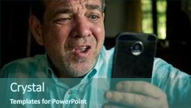  Presentation with bad news - Audience pleasing PPT theme consisting of bad news concept angry sad backdrop and a  colored foreground