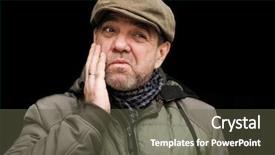  Presentation with bad news - Cool new presentation with bad news concept surprised sad backdrop and a tawny brown colored foreground