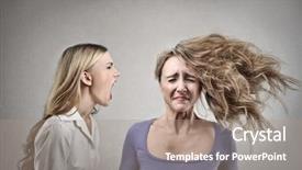  Presentation with girl mentor - Cool new theme with stock market information and graph trend of forex backdrop and a tawny brown colored foreground