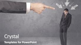  Presentation with office - Audience pleasing theme consisting of bad order - office boss blaming young amateur backdrop and a gray colored foreground