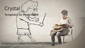  Presentation with order - Presentation theme consisting of bad order - threats background and a light gray colored foreground