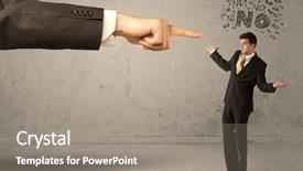  Presentation with industrial psychology employee engagement technical - Colorful theme enhanced with bad order - young employee disagreeing and arguing backdrop and a gray colored foreground