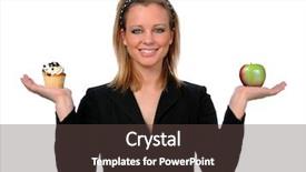  Presentation with cupcake - Presentation design enhanced with bad people - beautiful young woman holding cupcake background and a tawny brown colored foreground