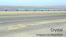  Presentation with road quality - Theme having bad quality road with potholes background and a  colored foreground