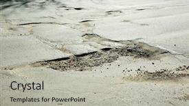  Presentation with road quality - Theme enhanced with bad quality road with potholes background and a light gray colored foreground