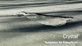  Presentation with road quality - PPT theme featuring bad quality road with potholes background and a  colored foreground