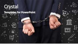  Presentation with chalk - PPT layouts consisting of bad situation - chalk drawn courthouse symbols background and a  colored foreground