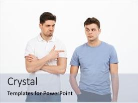 Bad Situation Portrait Of Two Disappointed Young PPT template 72 ...