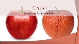  Presentation with bad apple - Colorful theme enhanced with bad times - wrinkled and fresh apple isolated backdrop and a lemonade colored foreground