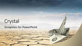  Presentation with elegant business social media - Beautiful presentation featuring bad times in business mixed backdrop and a sky blue colored foreground