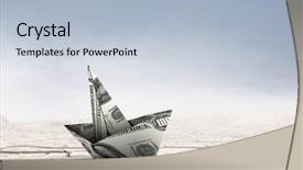  Presentation with bad - Cool new PPT theme with bad times in business mixed backdrop and a light blue colored foreground