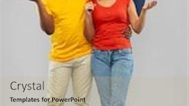  Presentation with bad weather - Colorful slides enhanced with bad-weather-overcast-and-protection backdrop and a coral colored foreground