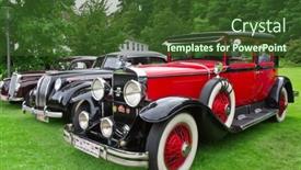  Presentation with rolls royce - Amazing slide deck having portrait of a pensive redhair woman looking up isolated on a white background backdrop and a light gray colored foreground