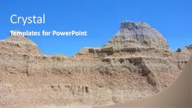  Presentation with dakota - Slide set enhanced with badlands-national-park-an-american background and a teal colored foreground