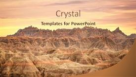  Presentation with dakota - Cool new theme with badlands-national-park-south-dakota backdrop and a lemonade colored foreground