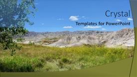  Presentation with dakota - Presentation design having badlands-national-park-south-dakota background and a light blue colored foreground