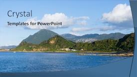 Presentation with taiwan - Slides having badouzi-harbor-in-keelung background and a  colored foreground