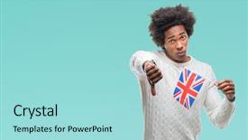  Presentation with american flag - Beautiful presentation featuring baduk - afro american man flag backdrop and a arctic colored foreground