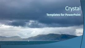  Presentation with sailboat - Beautiful presentation design featuring baduk - sailboat at sound of mull backdrop and a ocean colored foreground