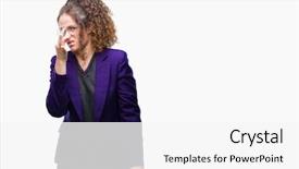  Presentation with student bad attitude - Colorful slides enhanced with baduk - young brunette student girl wearing backdrop and a  colored foreground