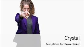  Presentation with student bad attitude - Slides featuring baduk - young brunette student girl wearing background and a  colored foreground