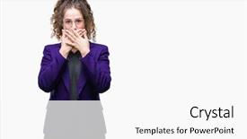  Presentation with young college student diagnosis of sti - Beautiful PPT theme featuring baduk - young brunette student girl wearing backdrop and a  colored foreground