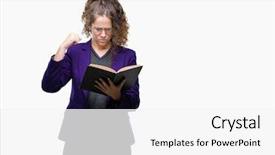  Presentation with young college student diagnosis of sti - Slides consisting of baduk - young brunette student girl wearing background and a  colored foreground