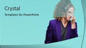  Presentation with happy young student girl holding - Theme with baduk - young brunette student girl wearing background and a arctic colored foreground