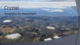  Presentation with death - Beautiful presentation design featuring badwater-basin-in-death-valley backdrop and a light blue colored foreground