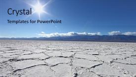  Presentation with death - Cool new presentation theme with badwater formations in death valley backdrop and a teal colored foreground