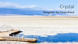  Presentation with death - Cool new presentation theme with badwater the lowest point in north america death valley national park california usa backdrop and a light blue colored foreground