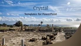  Presentation with ancient roman - Presentation theme consisting of baelo-claudia-is-an-ancient background and a  colored foreground