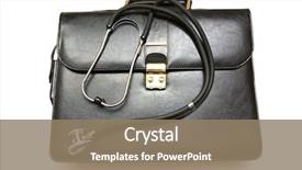  Presentation with homicide case - Cool new presentation with doctors' case with stethoscope isolated backdrop and a coral colored foreground