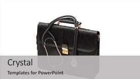  Presentation with school law case - Colorful PPT layouts enhanced with doctors' case with stethoscope isolated backdrop and a  colored foreground