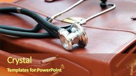  Presentation with case - Cool new presentation with doctor's case with stethoscope backdrop and a  colored foreground