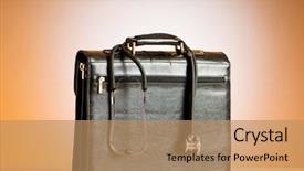  Presentation with case studies - Presentation theme having doctor's case with stethoscope background and a  colored foreground