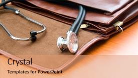  Presentation with wooden cross against the sky - Cool new slides with doctor's case with stethoscope backdrop and a  colored foreground