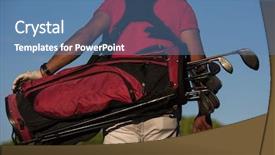  Presentation with carrying school bag - Beautiful theme featuring bag and walking at course backdrop and a teal colored foreground