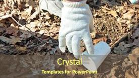  Presentation with paper bag - Cool new slide set with bag during the cleaning campaign backdrop and a tawny brown colored foreground