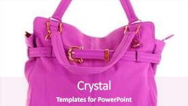  Presentation with pink white - Audience pleasing PPT layouts consisting of bag isolated on white background backdrop and a purple colored foreground