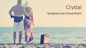  Presentation with beach bag - Slide set featuring bag representing freedom and funy background and a lemonade colored foreground