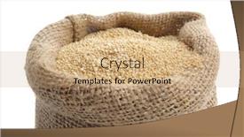  Presentation with quinoa - Cool new presentation with bag with quinoa on white background closeup backdrop and a coral colored foreground