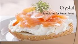  Presentation with bagel - Cool new theme with bagels and lox and sprig backdrop and a lemonade colored foreground
