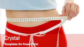  Presentation with measuring - Amazing slide set having baggy - strong woman measuring waist backdrop and a crimson colored foreground