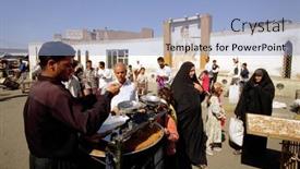  Presentation with iraq - Theme with baghdad-iraq-march-14-iraqis background and a light blue colored foreground