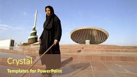  Presentation with iraq - PPT theme featuring boxer man during boxing hitting heavy bag at training background and a dark gray colored foreground