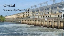  Presentation with dam - Slide set enhanced with bagnell dam on the osage background and a light blue colored foreground